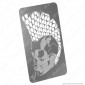 Immagine 2 - Grinder Card Formato Tessera Tritatabacco in Metallo - Mohawk Skull