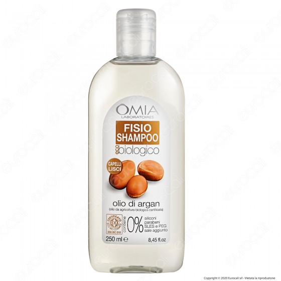 Omia Laboratoires Fisio Shampoo Ecobiologico Olio di Argan - Flacone Omia Laboratoires Fisio Shampoo Ecobiologico Olio di Argan - Flacone