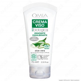 Omia Laboratoires Crema Viso Ecobiologico Aloe Vera Anti Lucidità