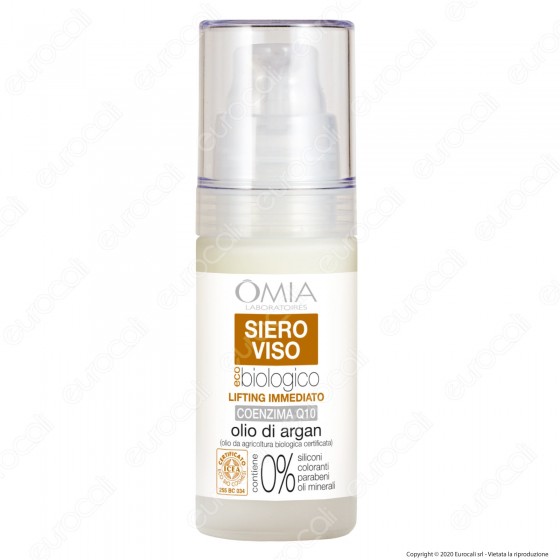 Omia Laboratoires Siero Viso Ecobiologico Olio di Argan Effetto Omia Laboratoires Siero Viso Ecobiologico Olio di Argan Effetto