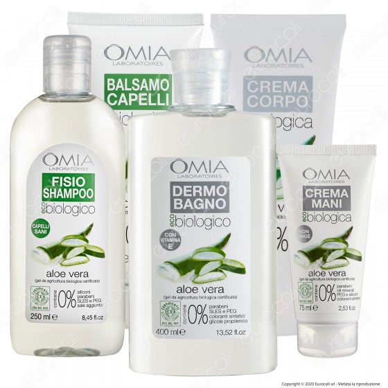 Omia Confezione Regalo Beauty Routine all'Aloe Vera - Confezione da Omia Confezione Regalo Beauty Routine all'Aloe Vera - Confezione da