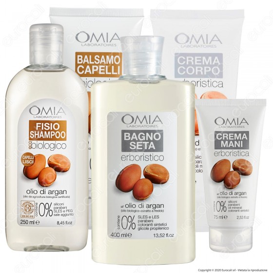 Omia Confezione Regalo Beauty Routine Olio di Argan - Confezione da Omia Confezione Regalo Beauty Routine Olio di Argan - Confezione da