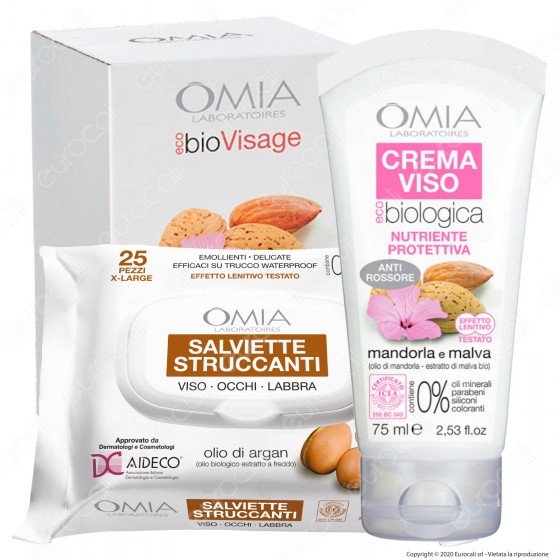 Omia Trattamento Viso EcoBio Visage Beauty Essential alla Mandorla e Omia Trattamento Viso EcoBio Visage Beauty Essential alla Mandorla e