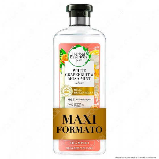 Herbal Essence Shampoo Capelli Pompelmo Bianco e Menta Mosa - Flacone da 400ml
