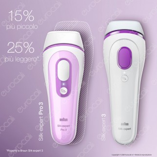 Braun Silk-Expert Pro 3 Epilatore a Luce Pulsata PL3011 con Custodia