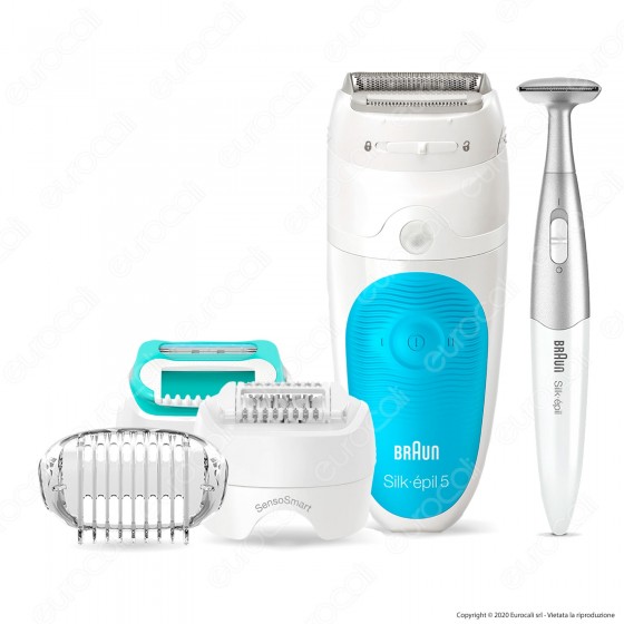 Braun Silk-épil 5 Wet&Dry SE5-810 con 4 Accessori e Bikini Styler Braun Silk-épil 5 Wet&Dry SE5-810 con 4 Accessori e Bikini Styler