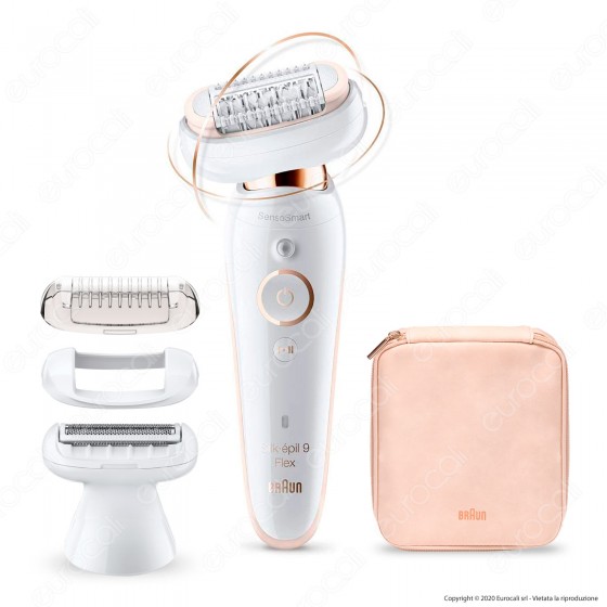 Braun Silk-épil 9 Flex Epilatore Wet&Dry 9002 Impermeabile con Braun Silk-épil 9 Flex Epilatore Wet&Dry 9002 Impermeabile con