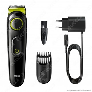 Braun Beard Trimmer 3 BT 3221 Regolatore Barba e Tagliacapelli