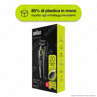 Braun Beard Trimmer 3 BT 3221 Regolatore Barba e Tagliacapelli