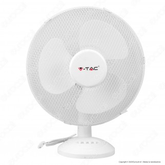 V-Tac VT-4017-3 Ventilatore da Tavolo 40W 3 Pale Colore Bianco V-Tac VT-4017-3 Ventilatore da Tavolo 40W 3 Pale Colore Bianco