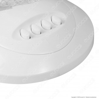 V-Tac VT-4017-3 Ventilatore da Tavolo 40W 3 Pale Colore Bianco