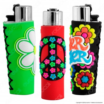 Clipper Large con Rivestimento in Gomma Fantasia Flower Hippie - 1