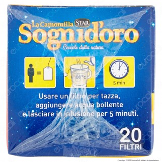 Star Sogni D'oro La Camomilla Setacciata - Confezione da 20 Filtri