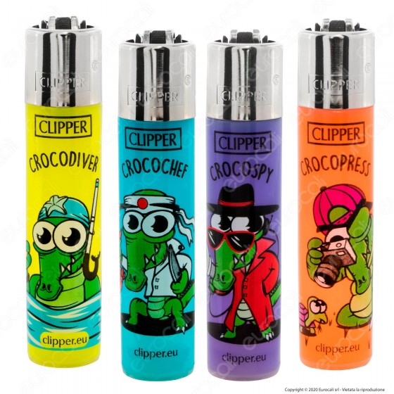 Clipper Large Traslucidi Fantasia Zoo Party 2 - 4 Accendini Clipper Large Traslucidi Fantasia Zoo Party 2 - 4 Accendini