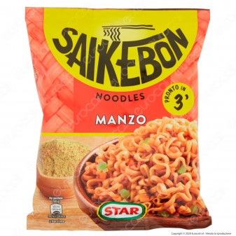 Star Saikebon Noodles al Gusto di Manzo Pronti in 3 Minuti - Busta da