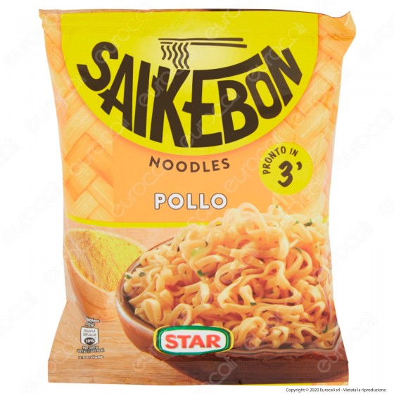 Star Saikebon Noodles al Gusto di Pollo Pronti in 3 Minuti - Busta da Star Saikebon Noodles al Gusto di Pollo Pronti in 3 Minuti - Busta da