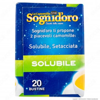 Star Sogni D'oro La Camomilla Solubile - Confezione da 20 Bustine