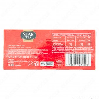 Star Tea Tè Nero Classico Miscela Pregiata - Confezione da 25 Filtri