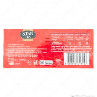 Star Tea Tè Nero Classico Miscela Pregiata - Confezione da 25 Filtri