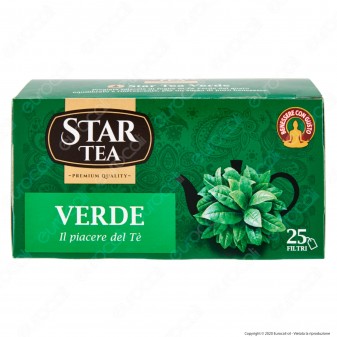 Star Tea Tè Verde Delicato e Rinfrescante - Confezione da 25 Filtri
