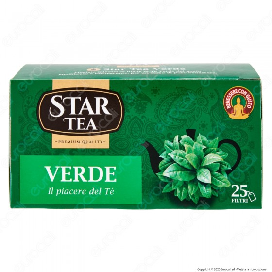 Star Tea Tè Verde Delicato e Rinfrescante - Confezione da 25 Filtri Star Tea Tè Verde Delicato e Rinfrescante - Confezione da 25 Filtri