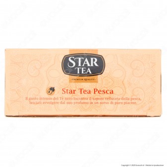 Star Tea Tè Fruttato alla Pesca Vellutato e Intenso - Confezione da 25 Filtri