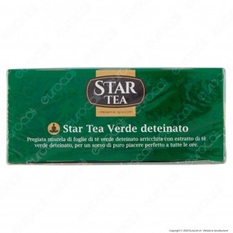 Star Tea Tè Verde Deteinato Delicato e Rinfrescante - Confezione da