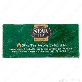 Star Tea Tè Verde Deteinato Delicato e Rinfrescante - Confezione da