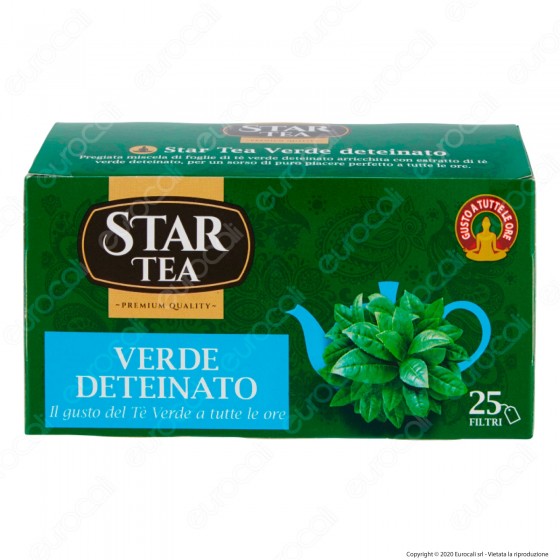 Star Tea Tè Verde Deteinato Delicato e Rinfrescante - Confezione da Star Tea Tè Verde Deteinato Delicato e Rinfrescante - Confezione da