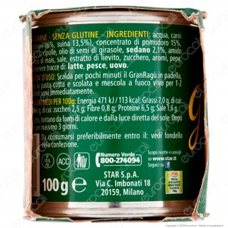 Star Il Mio Gran Ragù Classico Sugo Pronto con Pomodoro e Carne