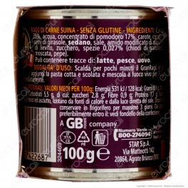 Star Il Mio Gran Ragù con Speck Sugo Pronto Pomodoro e Carne Suina -