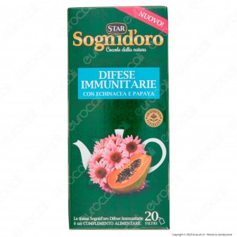 Sogni D'oro Tisana Difese Immunitarie con Echinacea e Papaya -