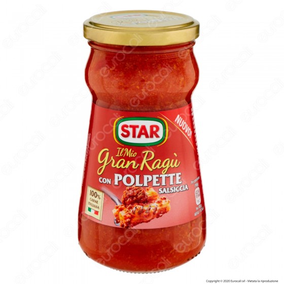 Star Il Mio Gran Ragù con Polpette di Salsiccia - Vasetto da 360g Star Il Mio Gran Ragù con Polpette di Salsiccia - Vasetto da 360g