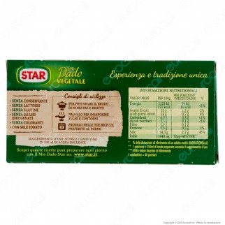 Star Il Mio Dado Vegetale - Confezione da 20 dadi [TERMINATO]
