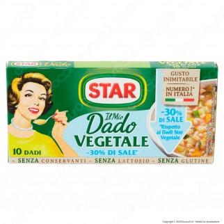 Star Il Mio Dado Vegetale con Meno Sale - Confezione da 10 dadi