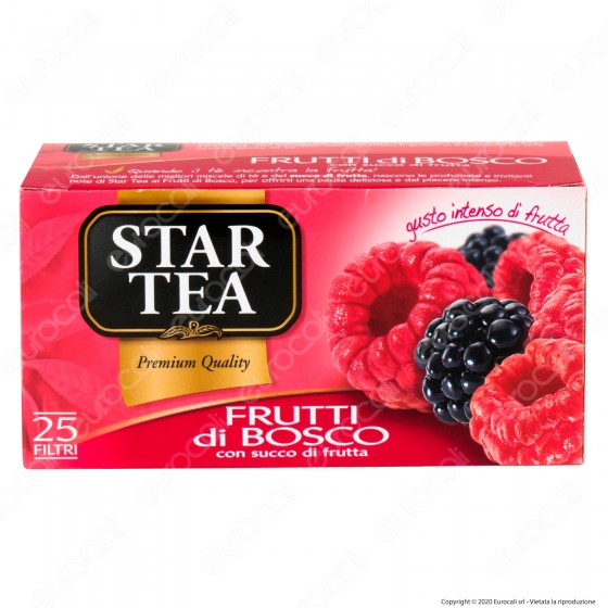 Star Tea Tè Frutti di Bosco - Confezione da 25 Filtri Star Tea Tè Frutti di Bosco - Confezione da 25 Filtri