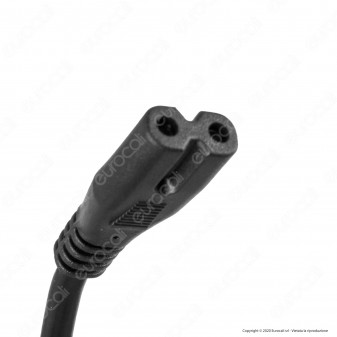Led Line Cavo di Alimentazione Nero da 1,5 Metri con Presa 8 C7 e