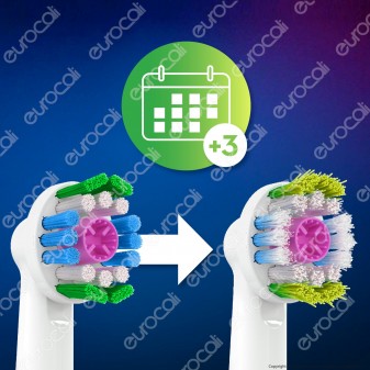 Oral-B 3D White Testine di Ricambio per Spazzolino Elettrico -