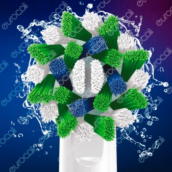 Oral-B CrossAction Testine di Ricambio per Spazzolino Elettrico -