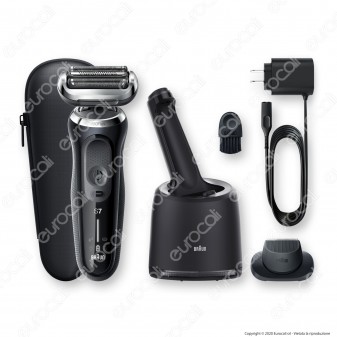 Braun Rasoio Elettrico da Barba Uomo Braun Serie 7 Wet&Dry N7200cc