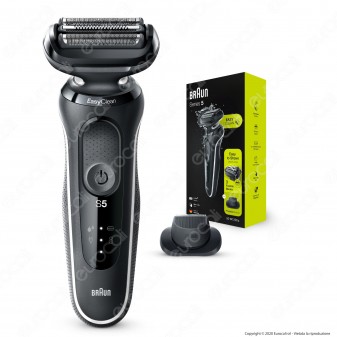 Braun Rasoio Elettrico da Barba Uomo Serie 5 Wet&Dry 50 W-1200s