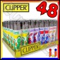 Clipper Large Fantasia Flip Flops - Box da 48 Accendini [TERMINATO]