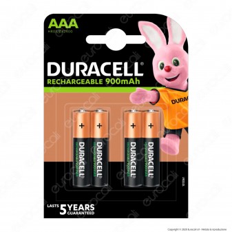 Duracell Ultra Precharged 900mAh Pile Ricaricabili Ministilo AAA -