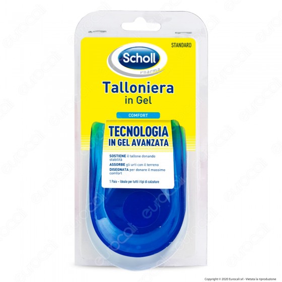 Scholl Talloniera in Gel Piccola - Confezione con 1 paio di talloniere Scholl Talloniera in Gel Piccola - Confezione con 1 paio di talloniere