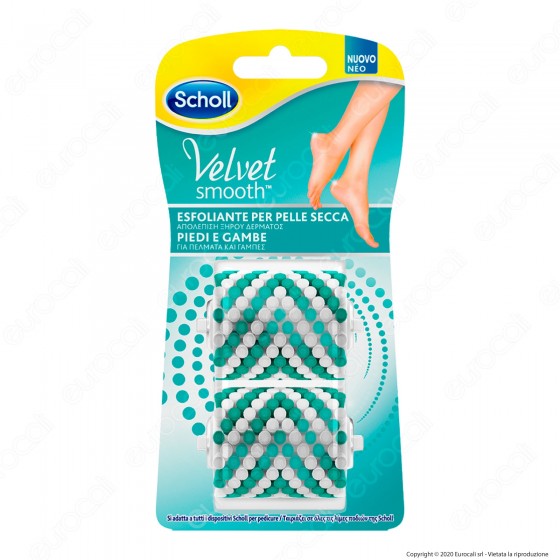 Scholl Ricariche Velvet Smooth Esfoliante per Pelle Secca - Scholl Ricariche Velvet Smooth Esfoliante per Pelle Secca -