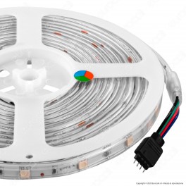 V-Tac Striscia LED 5050 Impermeabile 4,8W/M 12V Multicolore RGB 30