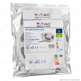 V-Tac Striscia LED 5050 Impermeabile 4,8W/M 12V Multicolore RGB 30