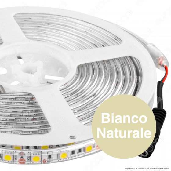 V-Tac Striscia LED 5050 Impermeabile Monocolore 60LED/metro - Bobina V-Tac Striscia LED 5050 Impermeabile Monocolore 60LED/metro - Bobina