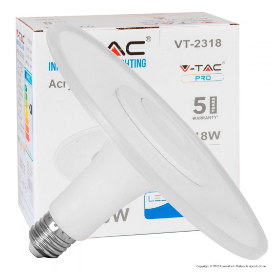 V-Tac PRO VT-2318 Lampadina LED E27 18W Ufo Chip Samsung - SKU 2784 / V-Tac PRO VT-2318 Lampadina LED E27 18W Ufo Chip Samsung - SKU 2784 /