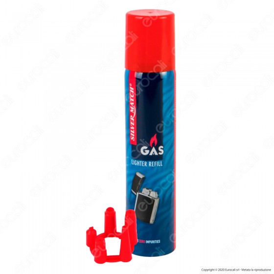 Silver Match Gas Puro per Ricarica Accendini - Bomboletta da 90ml Silver Match Gas Puro per Ricarica Accendini - Bomboletta da 90ml
